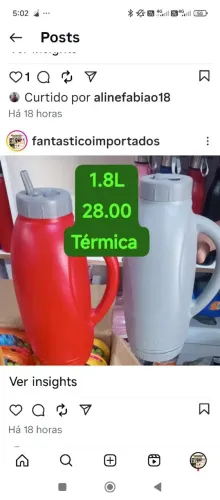Garrafa térmica de 1.8 LT 