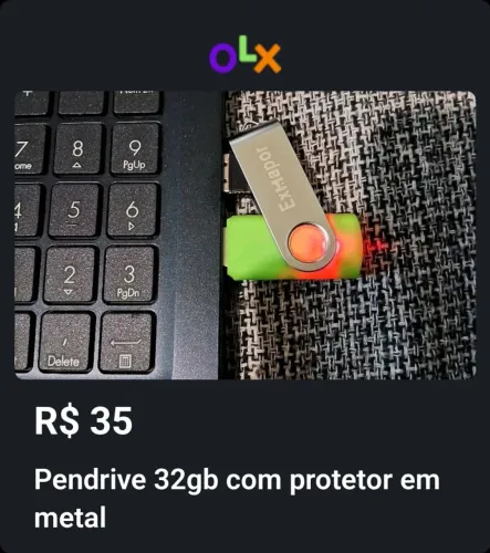 Pendrive 32GB USB 2.0 + E-book de Presente