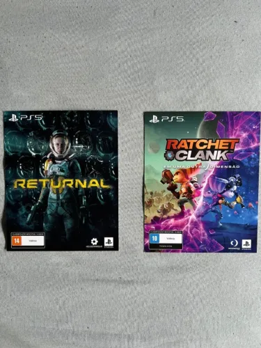 02 JOGOS MÍDIA DIGITAL (CÓDIGO 12 DÍGITOS) para PS5 - Ratchet & Clank e Returnal