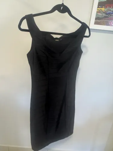 Vestido Bandagem Preto Lez a Lez Tamanho P - Perfeito Estado