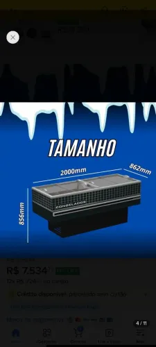Ilha para congelados POLOFRIO