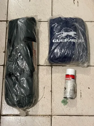 Barraca de camping + colchão inflável