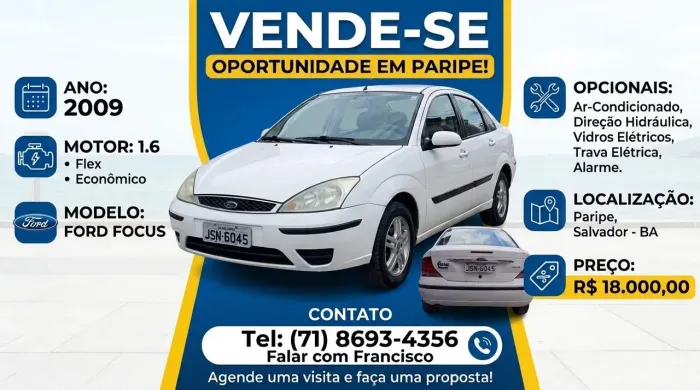 Ford Focus Sedan 1.6/1.6 Flex 8v/16v 4P Mec. 2009