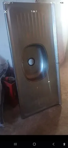 pia de cozinha de inox com 1,20m
