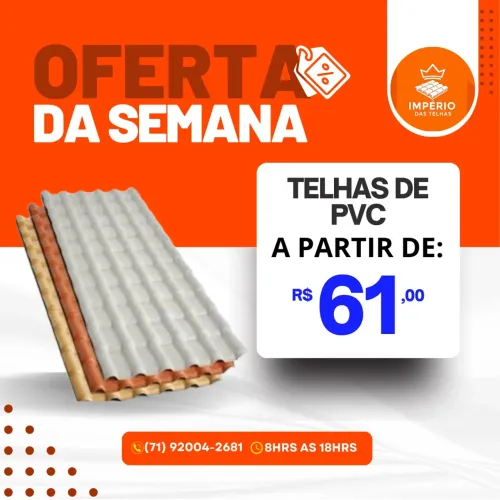 TELHAS DE PVC