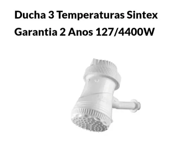 Ducha sintex 3 temperaturas 127v/4400