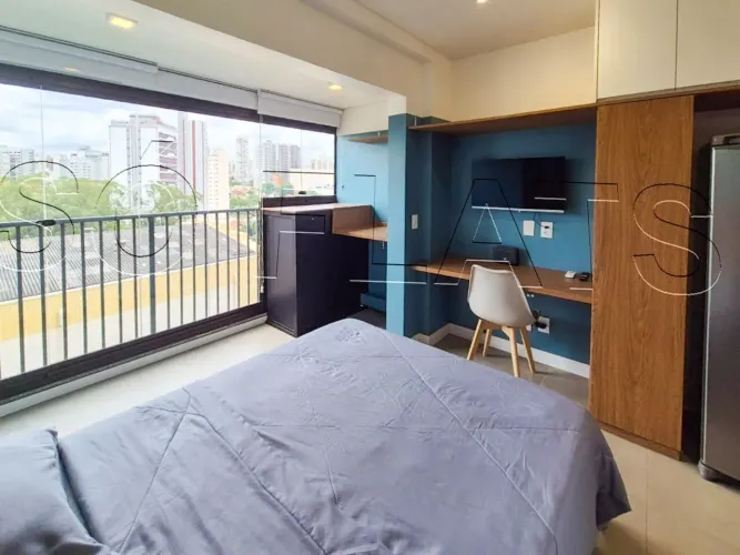 Studio Mobiliado em Pinheiros Próximo ao Metrô e ao Hospital das Clínicas.