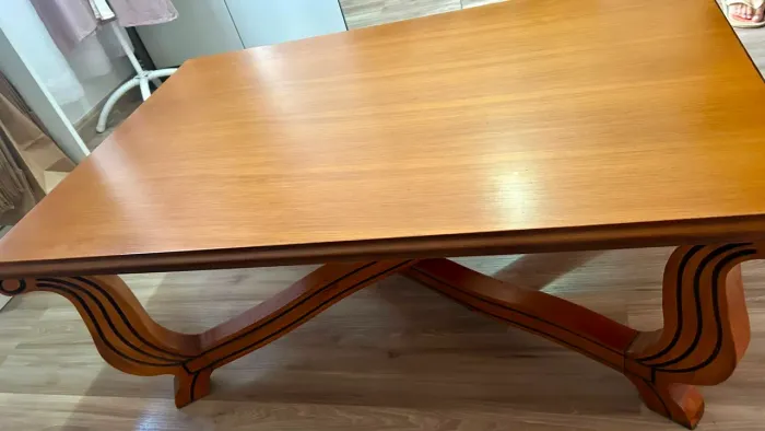 Mesa de Centro em Madeira Maciça de Tauari (leia a descrição)