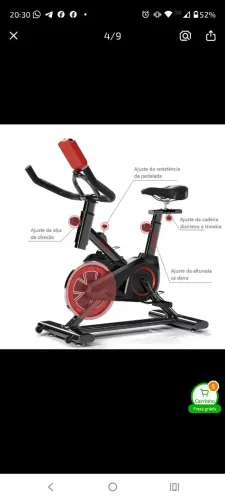 Bicicleta Ergométrica com nota fiscal ,usada 2x.