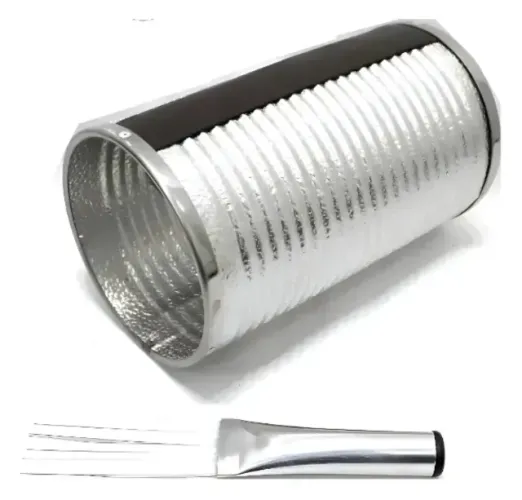 Guiro Luen 25x04 Alum Texturizado Frisado Cinza