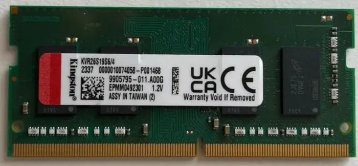 Memória ram notebook 4gb ddr4 2666mhz 