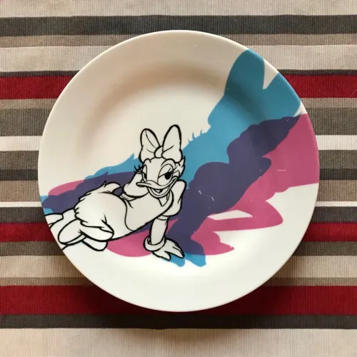 prato de sobremesa de porcelana disney margarida