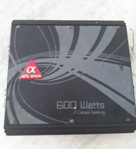 Amplificador Automotivo AB 600 rms 2 x 300rms 2 ohms.