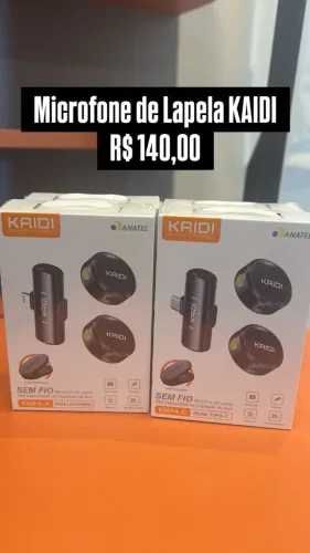 Microfone de Lapela KAIDI - Loja Fisica