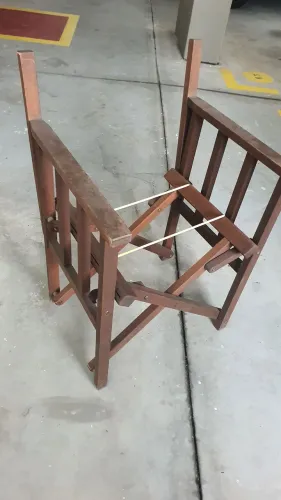 Estrutura de cadeira tipo diretor em ótimo estado!