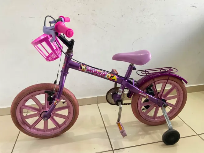 Bicicleta Infantil aro 16 da Minnie