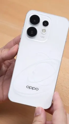 Smartphone OPPO Reno16 F 256GB Branco Aura - lançamento! Novo e mais barato que na loja!