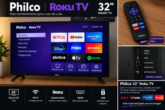 Smart tv Philco 32 polegadas