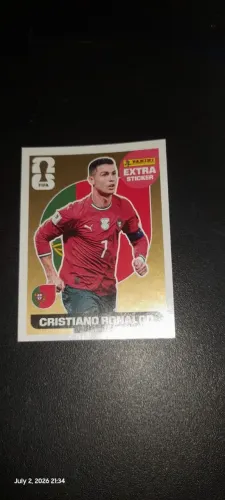 Figurinha Panini Cristiano Ronaldo Legend Ouro FIFA World Cup 2026