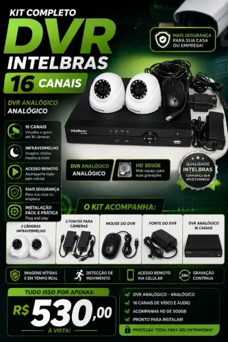 DVR Intelbras analógico 