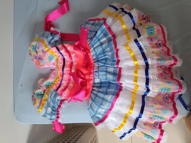 vestido quadrilha