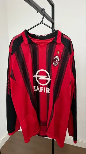 Camisa manga longa retrô do Milan Kaká (original)