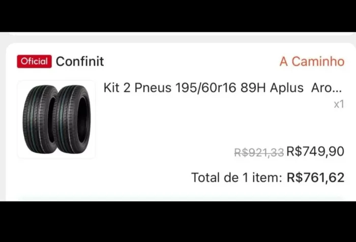 4 Pneus novos aro 16 preço de Oportunidade