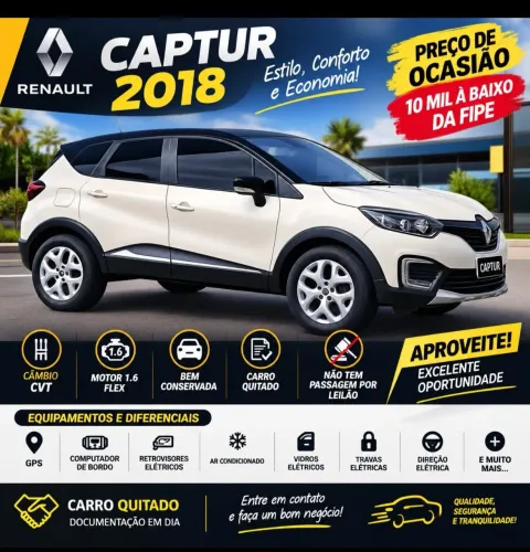 Renault Captur Zen 1.6 16V Flex 5P Aut. 2018