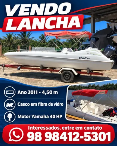 Lancha motor yamaha 40 hp