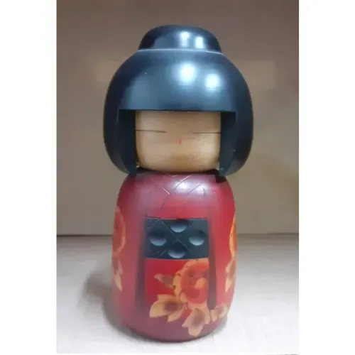 Boneca Japonesa Kokeshi Vintage - Sato Suigai (Original Assinada)