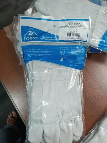 Luvas de raspa Protezza punho 7 cm Tam 09
