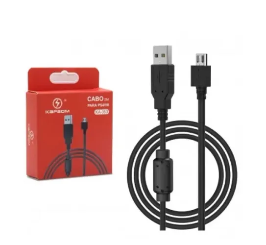 Cabo Usb Com Filtro Para Carregar Controle Ps4