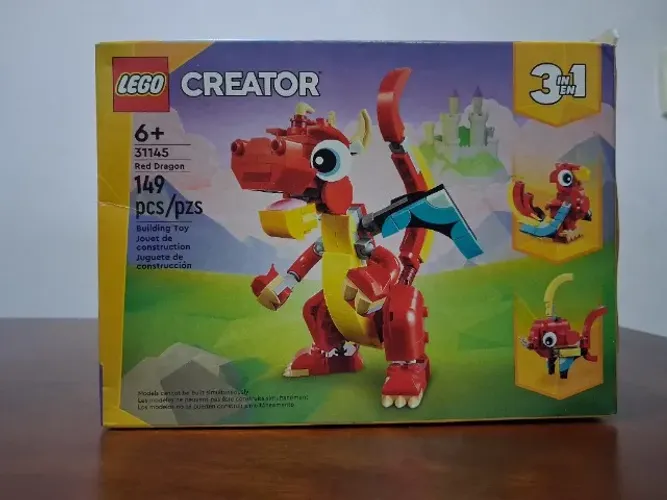 LEGO CREATOR DRAGÃO VERMELHO 31145  -  149PÇS   -   6+ 