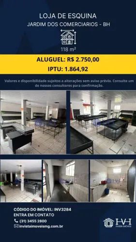 Loja de esquina no Jardim dos Comerciários 118m² 