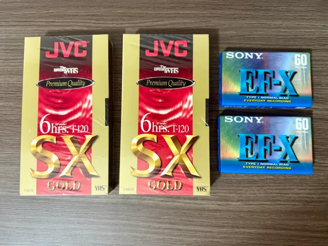 Kit fitas VHS e K7