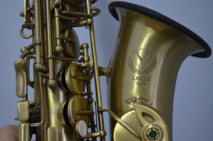 Saxofone Alto Mi Bemol Eagle SA-500 Gold Vg ((( Show )))