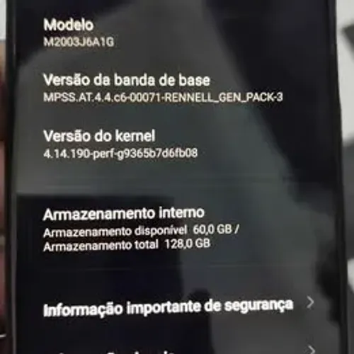 Celular Xiaomi Redmi Note 9S 128Gb 4Gb