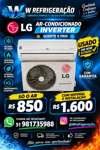 Ar-condicionado LG smart Inverter 12.000 BTUS quente e frio 