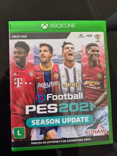 Jogo PES 2021 Xbox One Mídia Física Original Impecável Usado