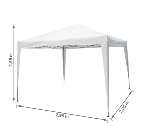 Tenda cobertura poliéster Articulado Estrutura metálica