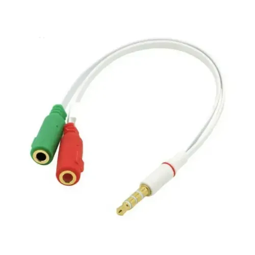 Adaptador P2 Fêmea x P3 macho- fone e microfone