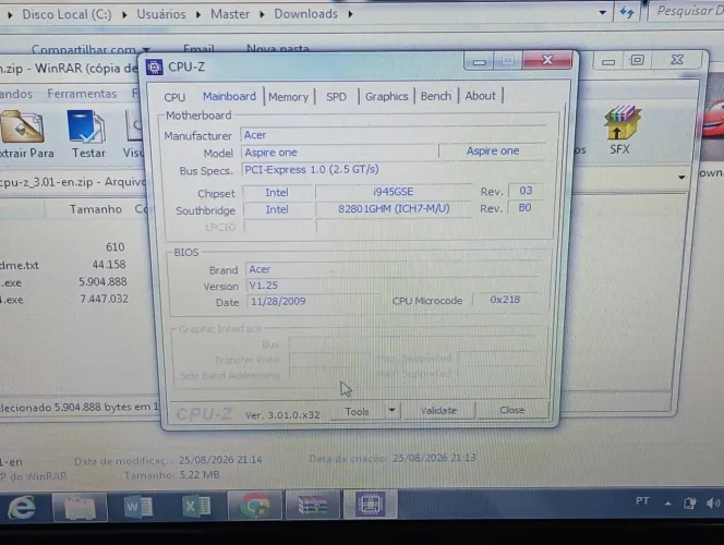 Notebook Acer aspire one