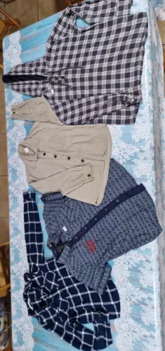 R$85,00 o KIT c 07 CAMISAS P MENINOS:(10 a 12 anos) Usadas A PEÇA SAI R$12,00.