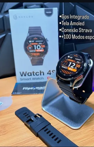 Relógio Haylou Watch 4s Com Gps Display Amoled 1.43