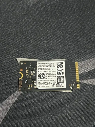 SSD 256gb PM991 NVMe Rev 0 PYRITE