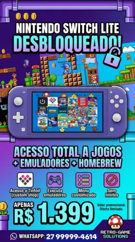 Nintendo Switch Lite desbloqueado 