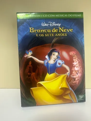 DVD  + Trilha Sonora Branca de  Neve e os Sete Anões 