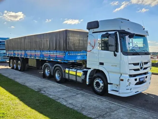 Mb Actros 2546 6x2 Ano 19 Automático Histórico de Manutenção + Graneleiro Schiffer c/pneu