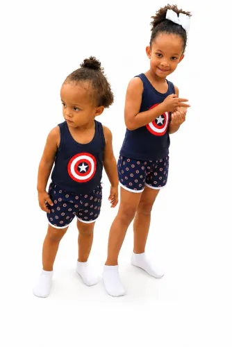 Pijama feminino conjuntos regata infantil