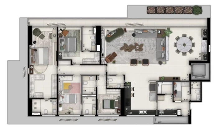 Apartamento com 4 dormitórios à venda, 229 m² por R$ 2.500.000,00 - Petrópolis - Natal/RN